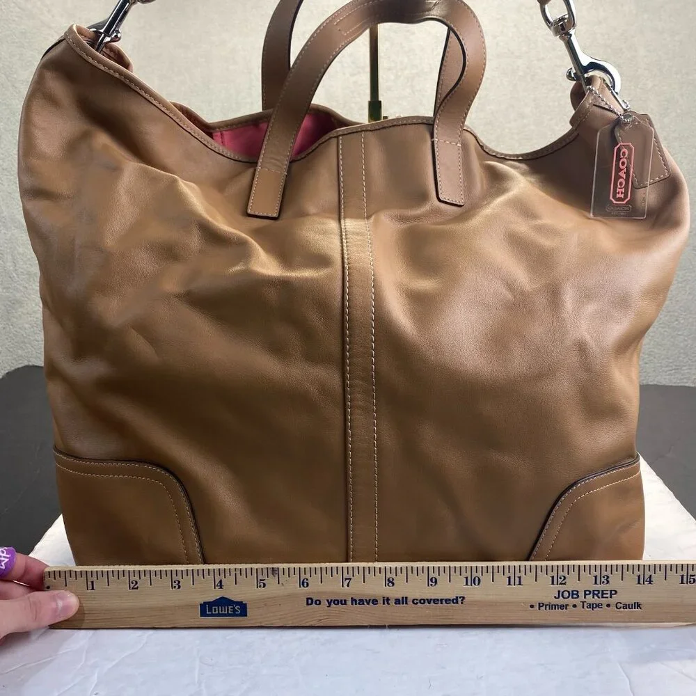 Authentic COACH 28915 Hadley Leather Duffle,Shoulder Bag - Picture 3 of 16